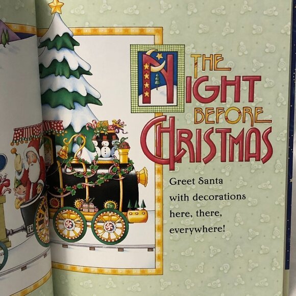 MARY ENGELBREIT CHRISTMAS WITH MARY ENGELBREIT HERE COMES SANTA CLAUSE BOOK - Picture 5 of 7